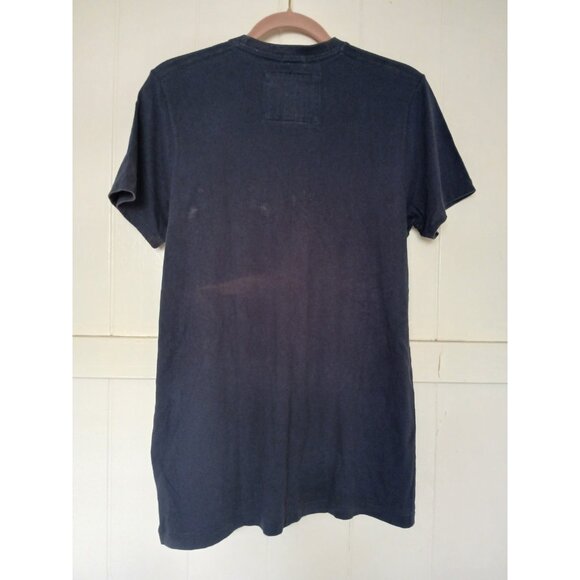 Vintage Abercrombie & Fitch Athletic Dept Mens T-Shirt Large Muscle Navy Blue* - Picture 2 of 14